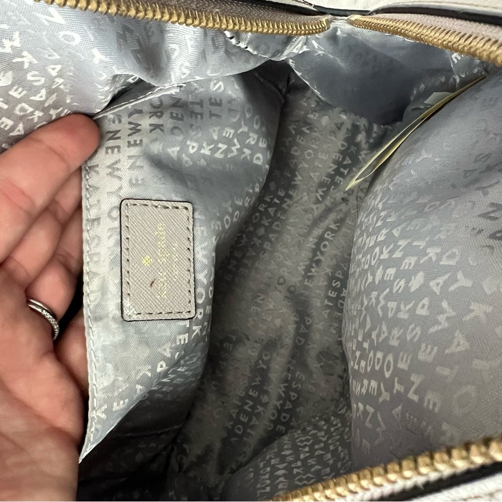 Kate Spade Star Bright Owl Tomi Cityscape Grey Leather Novelty Backpack - Picture 13 of 13